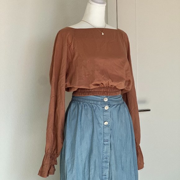 Cute Look Outfit: Oak + Fort Long Sleeve Blouse - Picture 2 of 9